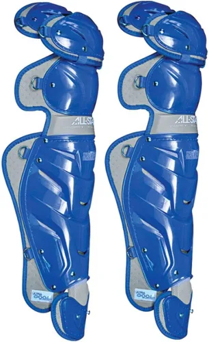 Vista 26 de All-Star Adult System 7 - Protector de piernas, recortado gris, corto de 15.5 pulgadas de longitud