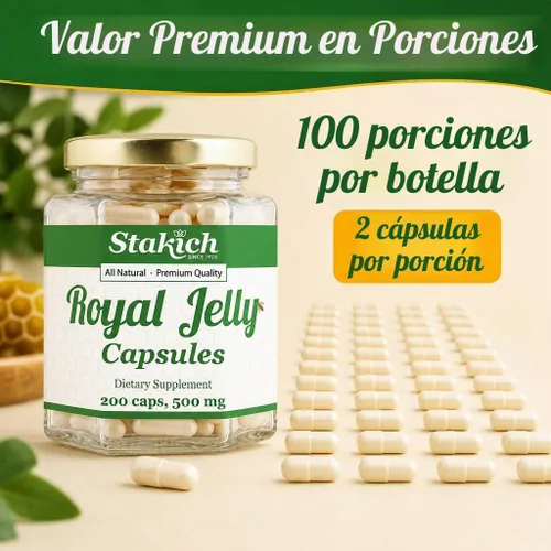 Vista 7 de Stakich Cápsulas de 500 mg (cápsulas de gelatina real de 500 mg (200 unidades)