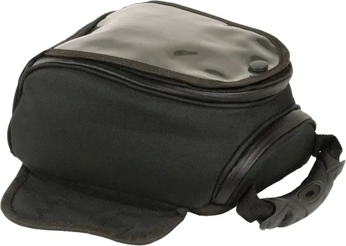 Vista 3 de Milwaukee Leather SH677 Bolsa de tanque magnética negra pequeña textil para motocicleta, talla única
