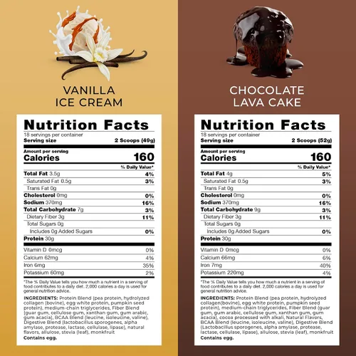 Vista 2 de Transformation Vanilla & Chocolate Protein Powder Super Greens Superfood Green Juice Powder Polvo de péptidos de colágeno hidrolizados