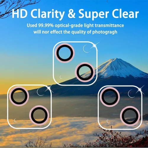 Vista 74 de Dengduoduo Paquete de 3 protectores de lente de cámara de vidrio templado para iPhone 15 de 6.1 pulgadas y para iPhone 15 Plus de 6.7 pulgadas