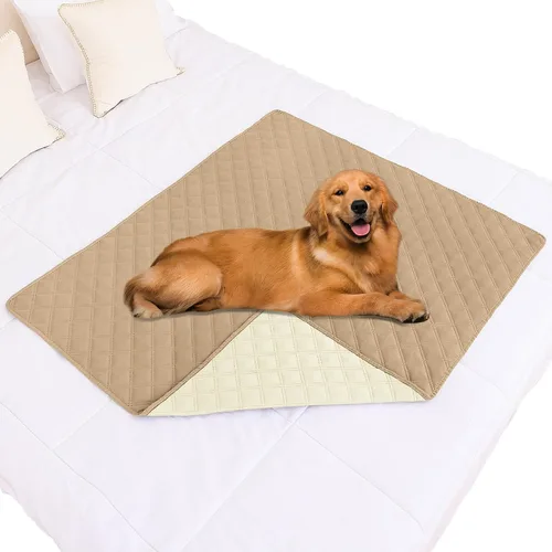 Vista 170 de Smiry Funda Impermeable para Cama de Perro Manta para Mascotas, Manta Suave y Lavable para Perros para Muebles Cama Sofá Sofá Reversible, a Cuadros
