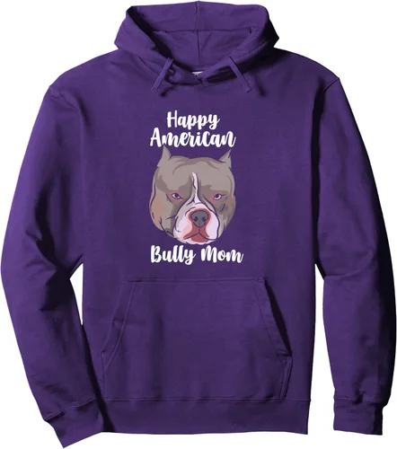 Vista 6 de American Bully Design para dueño de perro - Sudadera con capucha American Bully Mom, Negro