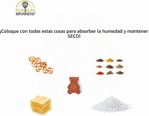 Vista 6 de Fox Run Terracotta Brown Sugar Bear Keeper and Saver, paquete de 1
