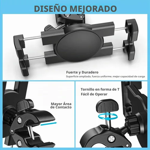 Vista 8 de KDD Soporte de Montaje para Tableta de Bicicleta de Spinning, Soporte para Teléfono iPad, Montaje de Manillar de Bicicleta de Ejercicio