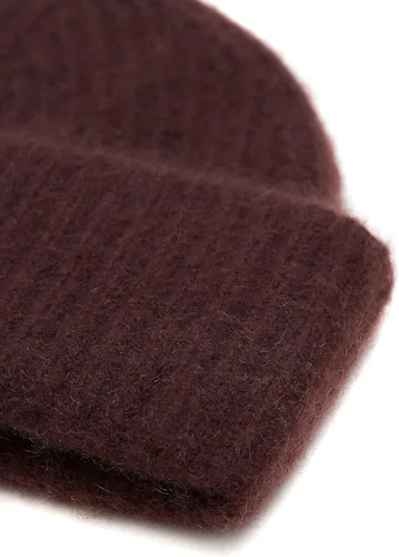Vista 4 de Gorro de punto grueso para mujer, 100% cachemira, suave y elástico, cálido para invierno