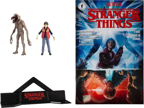 Vista 5 de McFarlane Toys - Stranger Things Page Punchers - Juego de 2 figuras de acción de Will Byers y Demogorgon de 3 pulgadas con cómic