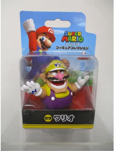 Vista 6 de Sanei Boeki Super Mario Figura Colección Wario 1.57 x 1.57 x 1.96 pulgadas FCM-029 Japan Import con bolígrafo táctil original Stylus