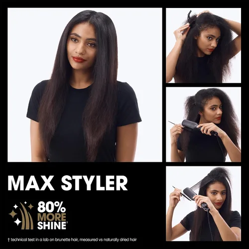 Vista 4 de ghd Max Styler Essentials Duo - Plancha plana Max (negro) con protector de cuerpo en aerosol de protección térmica para cabello (4 onzas líquidas)