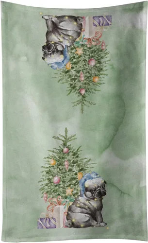 Vista 46 de Caroline's Treasures Toalla de cocina Christmas English Bulldog #2, 15 X 28, multicolor