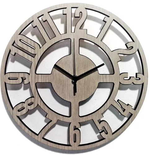 Vista 9 de Herramientas de trabajo de reloj de pared Diseño para constructores Decoración de taller
