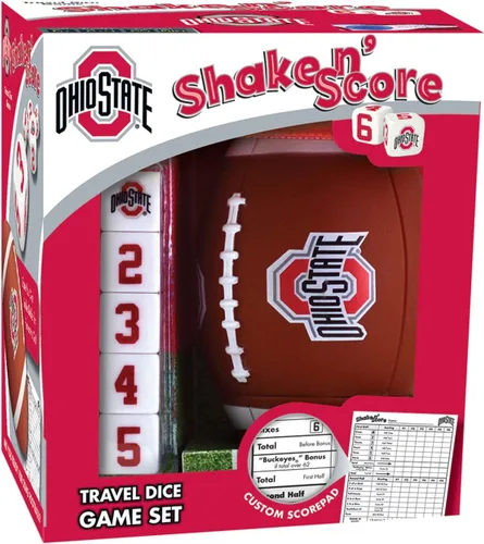 Vista 5 de Masterpieces Juego de dados Texas A&M Aggies Shake N' Score - Juego de viaje coleccionable - A partir de 12 años