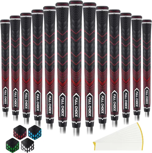 Vista 11 de Rubber Golf Grips 13 Pack, High Traction, Non-Slip, Advanced Texture, Choose from 13 Grips or 13 Grips with Regripping Kit, Standard/Mid/Jumbo