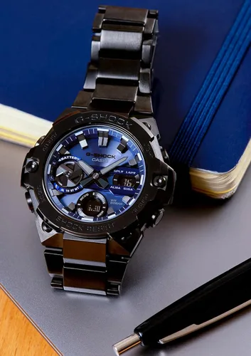 Vista 2 de Casio G-Shock GST-B400BD-1A2JF G-Steel Bluetooth Solar reloj para hombre, Moderno