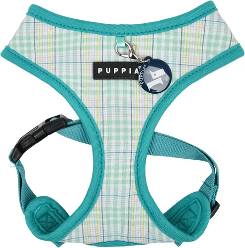 Vista 14 de Puppia Arnés para perro sobre la cabeza de moda de primavera y verano, Aqua_Fete, talla M