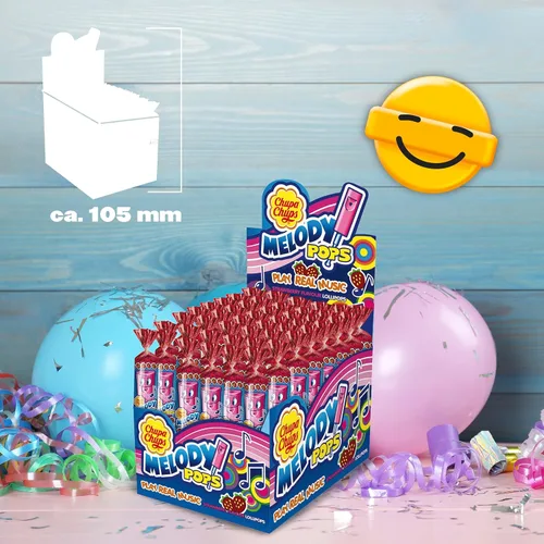 Vista 3 de Chupa Chups ' Melody Pops - Fresa 48 Pack/25.40 oz