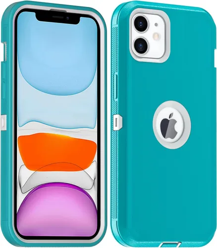 Vista 15 de AICase Funda para iPhone 11, resistente protección contra caídas, cuerpo completo, resistente, a prueba de golpes, militar, resistente, duradera