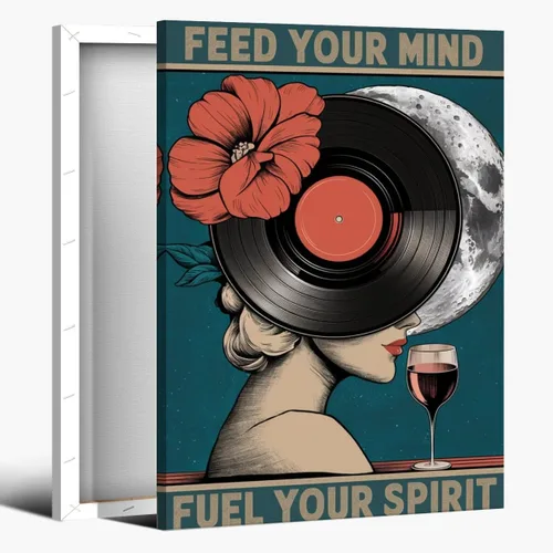 Vista 77 de Lienzo decorativo para pared con texto en inglés "Lose Your Mind Find Your Soul", arte de pared con citas inspiradoras para la salud mental, pintura