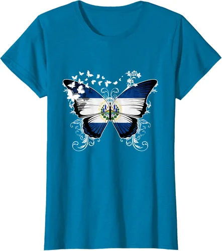 Vista 89 de Camiseta con diseño de bandera de El Salvador