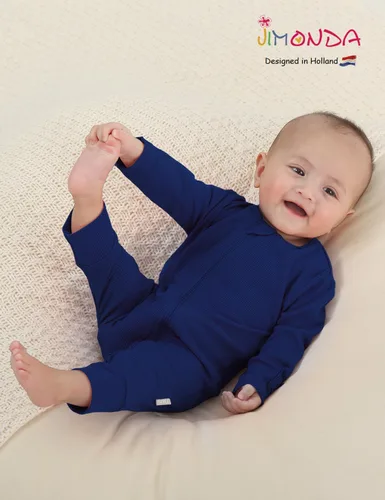 Vista 6 de Jimonda Pijama sin pies de bambú,Mameluco unisex de una pieza para bebé,Cierre de cremallera de 2 vías