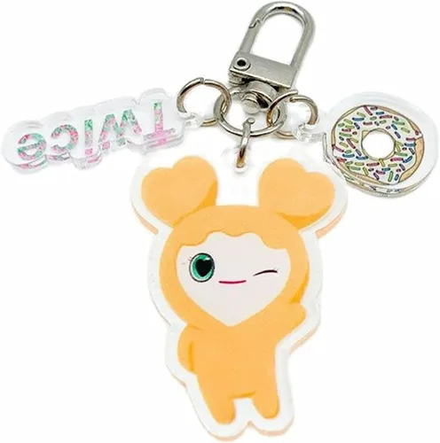Vista 6 de Kpop Twice - Llavero de dibujos animados acrílico colgante TZUYU SANA MINA JIHYO NAYEON accesorios regalo para fanáticos