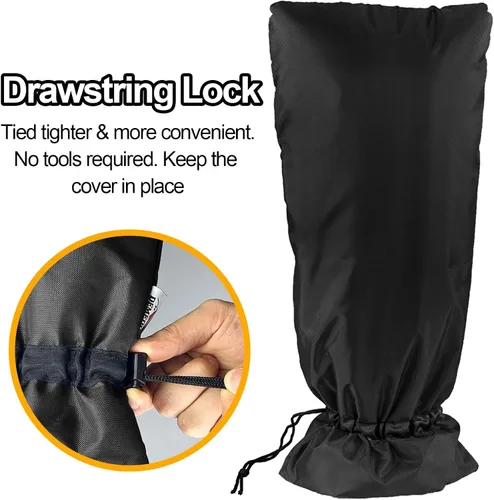 Vista 6 de Cubiertas XXL para grifos al aire libre para invierno, protector anticongelante de 3M Thinsulate para aspersores, 63.5 cm x 33 cm para grifos