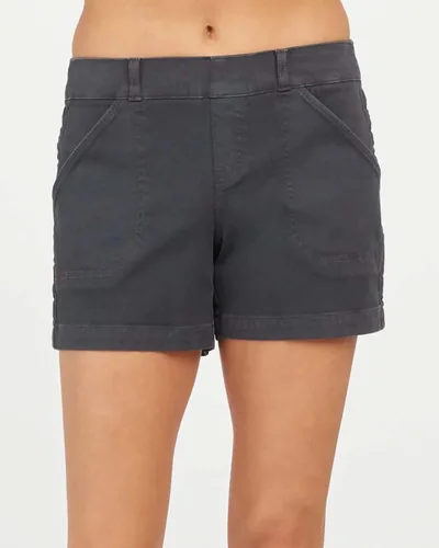 Vista 7 de oidhche Forlair - Pantalones cortos de sarga elástica con bolsillos para mujer, estilo Lawore
