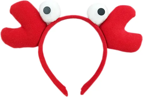 Vista 2 de 2 piezas de Halloween para niños, cangrejo, langosta, tiburón, payaso, pez, diadema y tutú