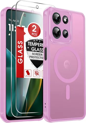 Vista 144 de LeYi Funda para teléfono Samsung-S23: protector de pantalla e imán MagSafe Púrpura