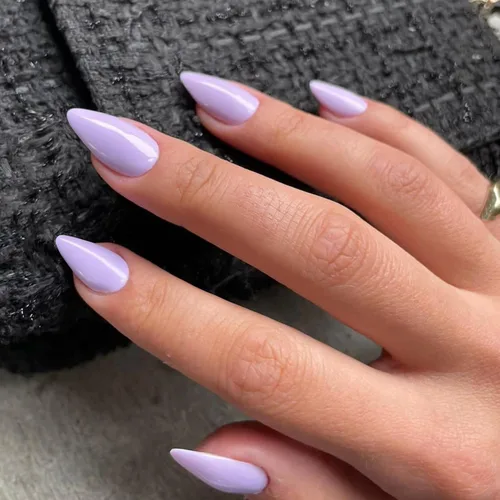 Vista 31 de Uñas postizas a presión color rosa bebé con forma de almendra, 48 piezas, uñas postizas gruesas neutras para mujeres, uñas de almendra medianas a