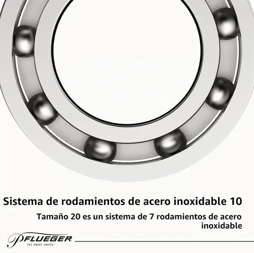 Vista 3 de Pflueger President – Carrete de pesca giratorio