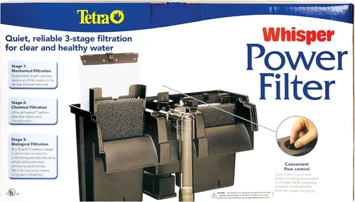 Vista 5 de Tetra Whisper Filtro de potencia, Negros & Grises