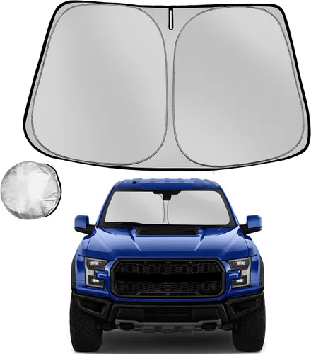 Vista 44 de [Usado] Parasol para parabrisas Che-vrolet/Chevy Silverado 1999-2006 plegable para ventana delantera de automóvil, bloquea los rayos UV y el calor