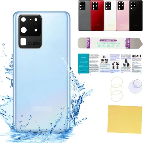 Vista 104 de Compatible con Samsung Galaxy Note 8 - Carcasa trasera de repuesto de cristal de 6.3 pulgadas, SM-N950, todos los portadores con manual de Negro