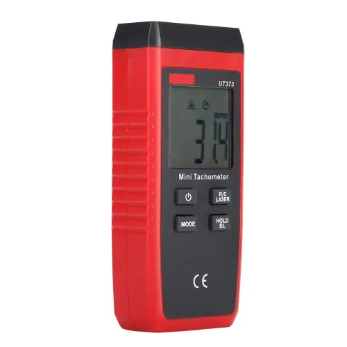 Vista 4 de UT373 Mini tacómetro LCD no digital RPM Tach Medidor de velocidad