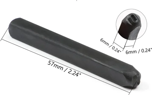Vista 2 de Auniwaig Juego de sellos numéricos, números (0-8), 9 piezas, punzón, madera, cuero, acero, herramientas para impresión de metal, plástico, madera
