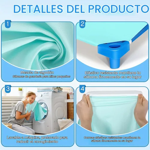 Vista 4 de Macarrie - Juego de 20 sábanas para cuna, 23 x 51 pulgadas, multicolor Varios