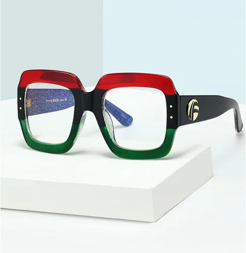 Vista 7 de Transición Fotocrómica Multifocal Presbicia Ordenador Gafas De Lectura Para Las Mujeres De Gran Tamaño Cuadrado Gafas De Sol Lectores