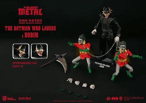 Vista 3 de FCBD 2023 Dark Nights Metal: The Batman Who Laughs with Robins DAH-063 DX Figura de acción
