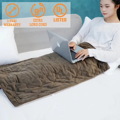 Vista 5 de cozzyhug™ Pro Extreme - Almohadilla térmica de peso XXXL más grande con tecnología FIRfusion NEO, iones negativos emitidos, infrarrojos lejanos