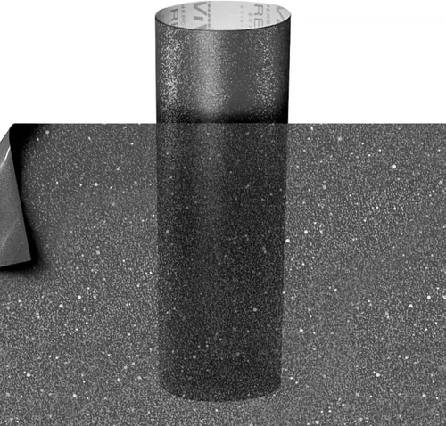 Vista 6 de VViViD Rollo de vinilo adhesivo mate esmerilado grabado para ventana (12 x 48 pulgadas, negro esmerilado)