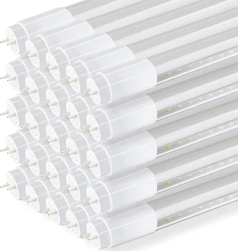 Vista 5 de Tubo lineal T5 de 4 pies de 24 W, 4000 K, 3500 LM, 127.27 LM/W, tipo A+B, lente esmerilada (paquete de 25)