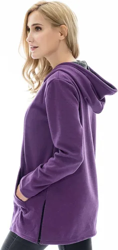 Vista 69 de Bearsland - Sudadera de lactancia y maternidad para mujer, con bolsillos y capucha