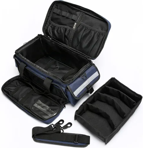 Vista 2 de Bolsa Médica, Bolsa de Primeros Auxilios, Bolsa de Emergencia, Organizador Profesional Bolsa de Trauma para Primeros Respondedores con Divisores