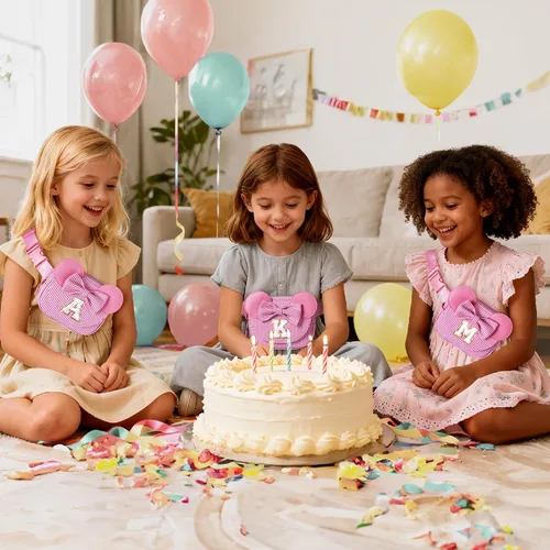 Vista 5 de Regalos de cumpleaños para niñas Riñonera con inicial, regalos para niños pequeños, adolescentes, niñas, niños, regalo personalizado para hija