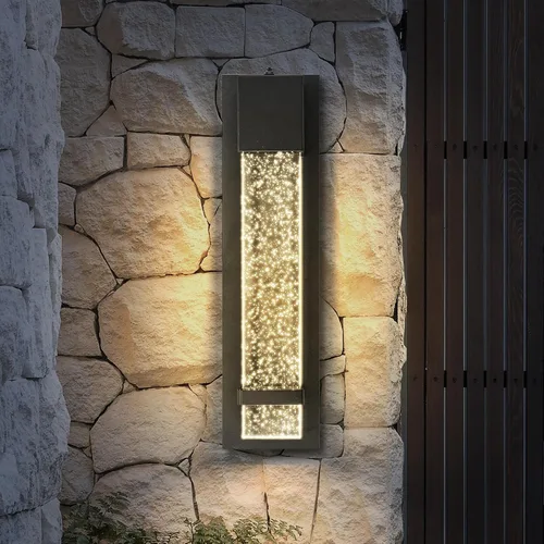 Vista 26 de ASD LED 13" Bubble Glass Wall Light Fixture, Outdoor & Indoor Seeded Sconce 3CCT, Waterproof, Dimmable, ETL Listed 12W 500LM 3000-5000K 120V
