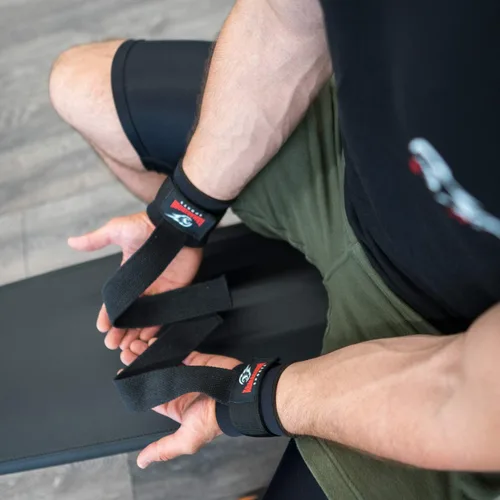 Vista 4 de Correas de Levantamiento Premium, Correas de Muñeca para Gimnasio, Correas de Muñeca para Levantamiento de Pesas, Correas de Gimnasio