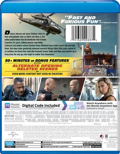 Vista 2 de Fast & Furious Presents Hobbs & Shaw Blu-ray + DVD + Digital