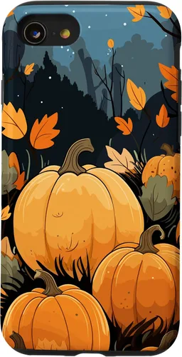 Vista 18 de Pumpkin Fall & Autumn Leaves, Fall Color Theme, Pumpkins Case for iPhone 16