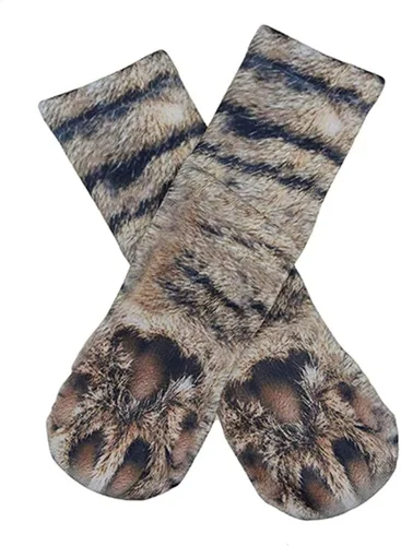 Vista 3 de Calcetines novedosos locos con diseño de pata de animal 3D, regalos divertidos de Navidad para adultos, hombres, mujeres, adolescentes y niños